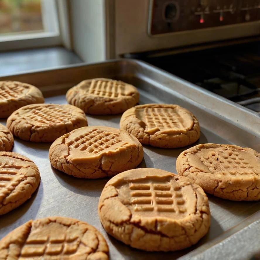 کوکی کره بادام زمینی وگان