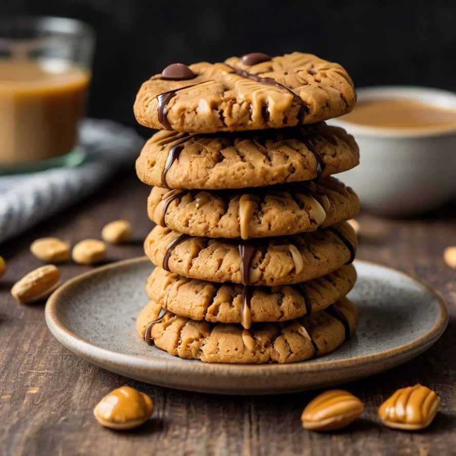 کوکی کره بادام زمینی بدون گلوتن