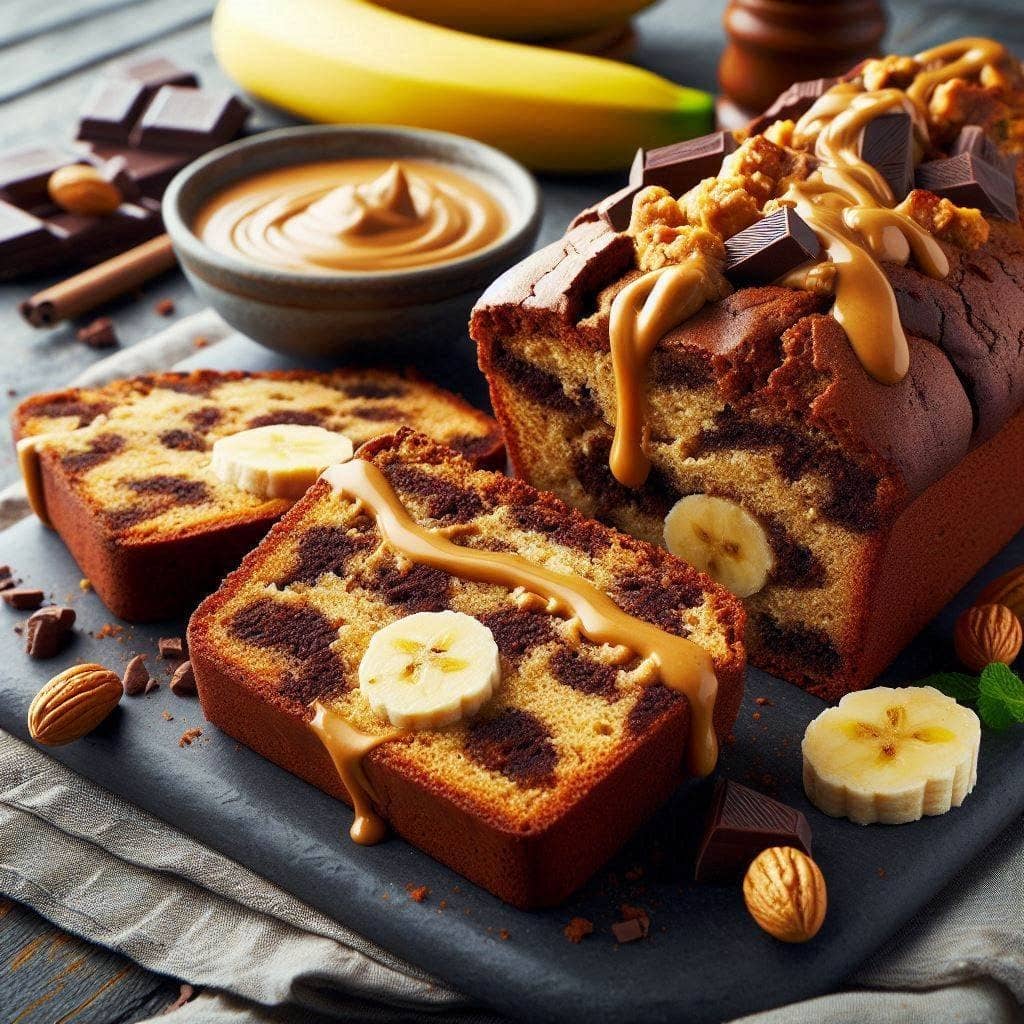 نان کره بادام زمینی شکلاتی