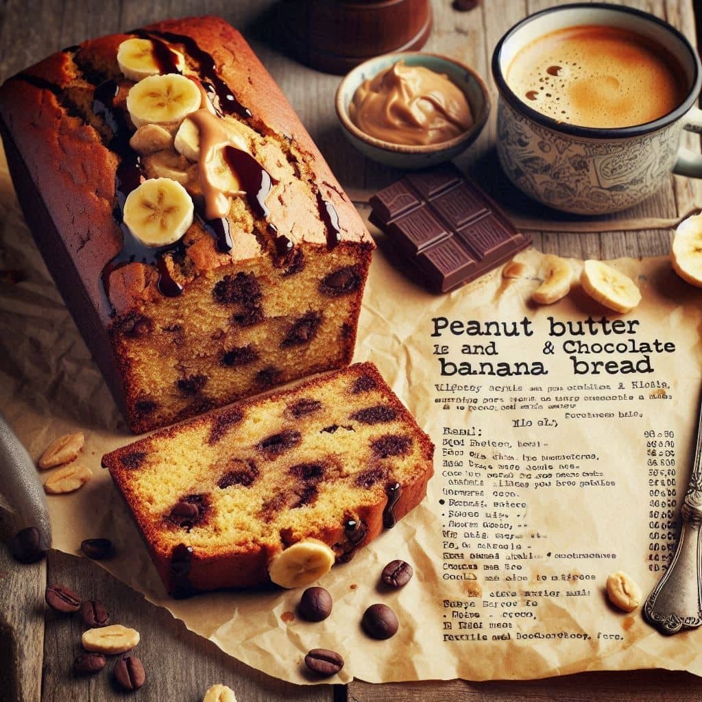 نان کره بادام زمینی شکلاتی