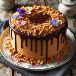 کیک کره بادام زمینی و شکلات رژیمی