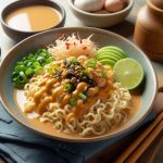 نودل با کره بادام زمینی