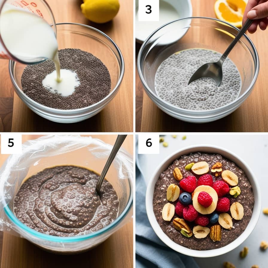 طرزتهیه پودینگ دانه چیا