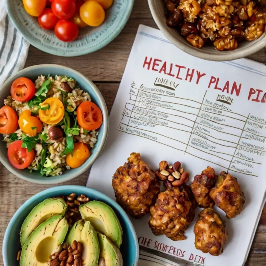 برنامه غذایی سالم برای یک هفته با غذاهای مغذی و متنوع